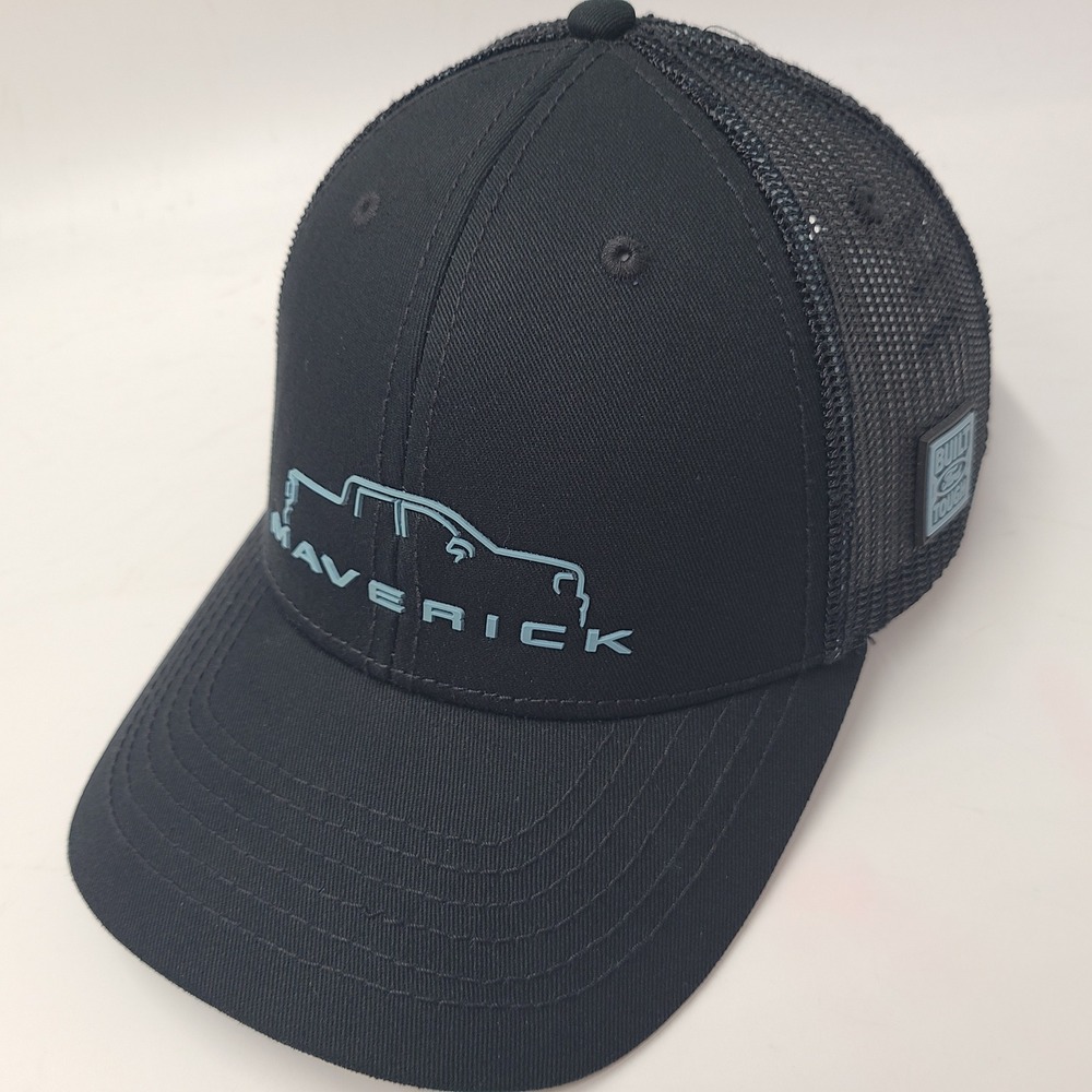 Ford Hat Snapback Trucker Mesh Black Blue Maverick Built Ford Tough Truck Men